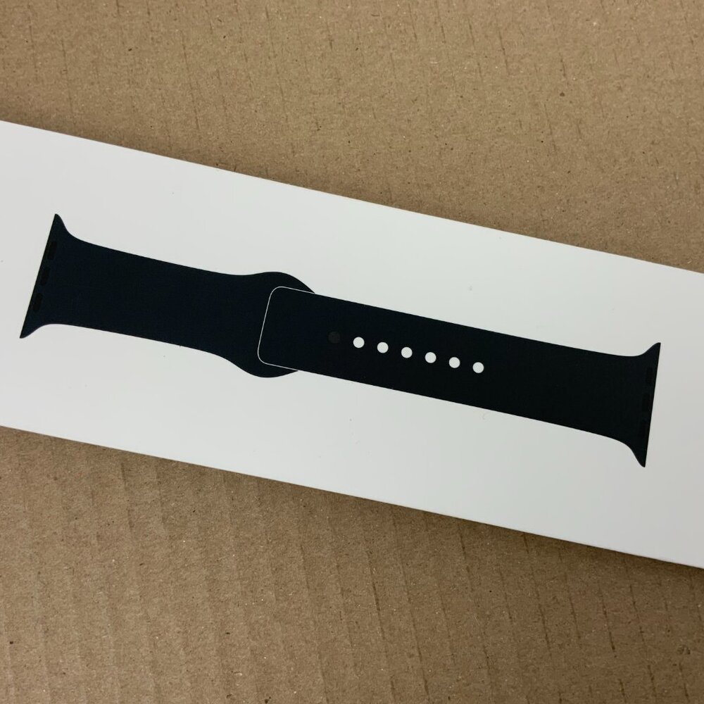 New Authentic Apple Watch Sport Band In Midnight Color 41mm - Picture 2 of 12